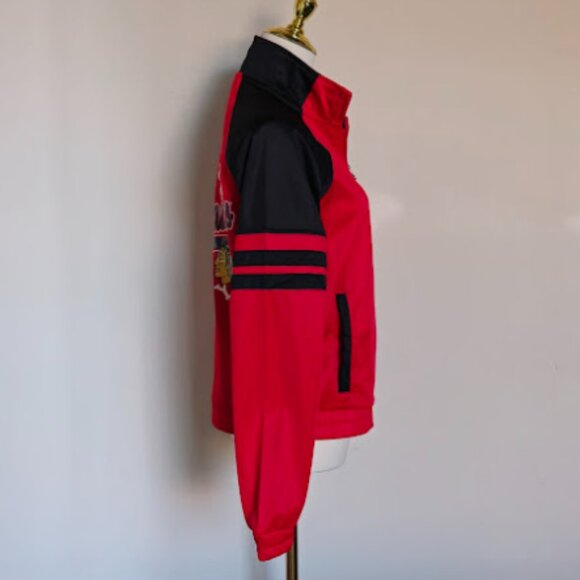 Chicago Blackhawks NHL Hockey Varsity Track Jacket Coat - Picture 4 of 12